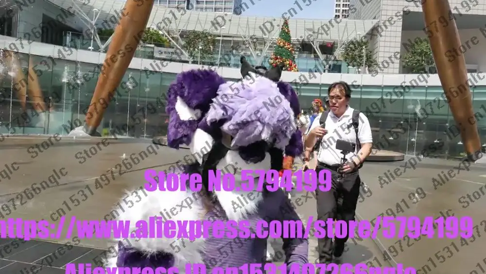 Индивидуальное реальное фото dx0060 полный комплект кошек Хаски собака костюм лиса