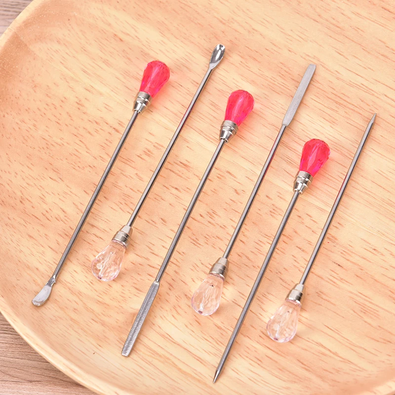 

3Pcs/set Useful Muddler Poke Needle Spoon Tool Set For Silicone Resin Mold Jewelry Making