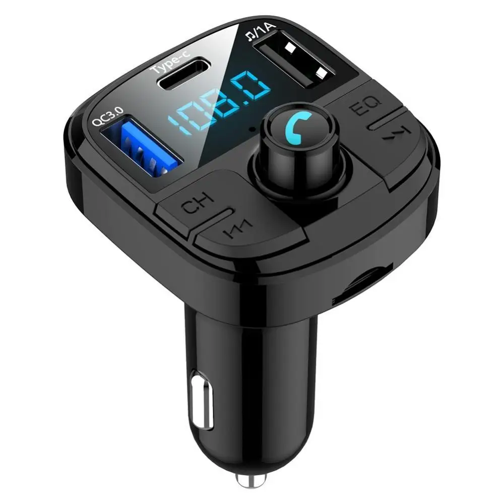 

45% Hot Sales!!! BT29 Bluetooth 5.0 MP3 Type C Fast Charging QC3.0 Car Charger Adapter for Phone