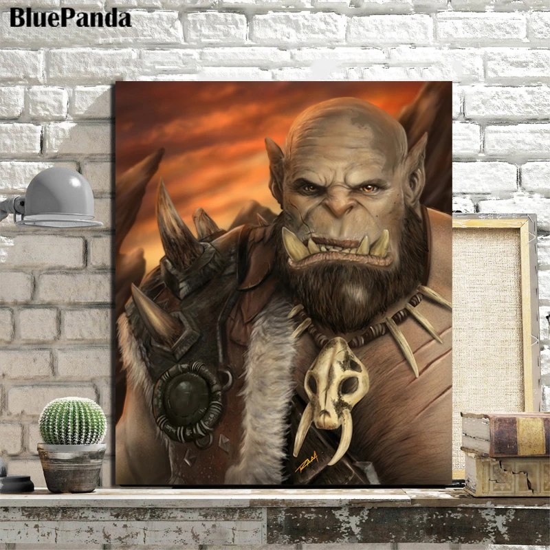 Постер украшение картина Warcraftes World постер настенное искусство Orgrim Doomhammer Epic холст