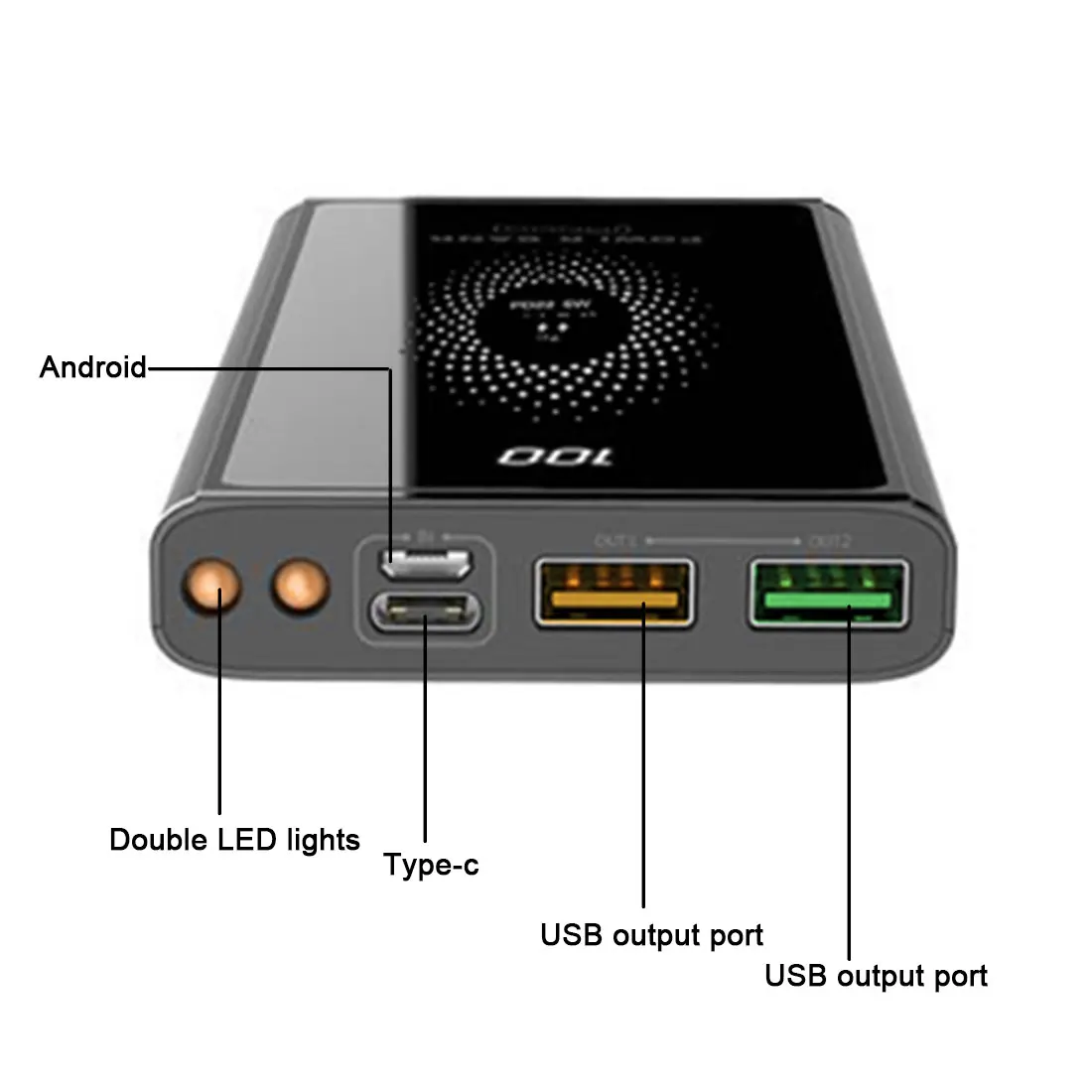 Power Bank 20000mAh bank PD3.0 QC 3.0 Fast wireless Charger For iPhone 12 Pro max Portable xiaomi Samsung | Электроника