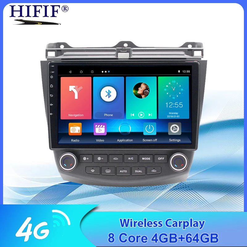 10 1 Android автомобильный радиоприемник GPS-навигация для Honda ACCORD 7 2003-2007 мультимедиа DVR