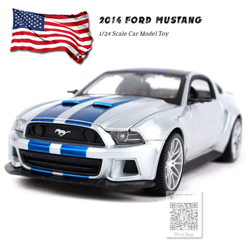 MAISTO 1/24 масштабная модель автомобиля игрушки США 2014 Ford Mustang Street Racer литая под