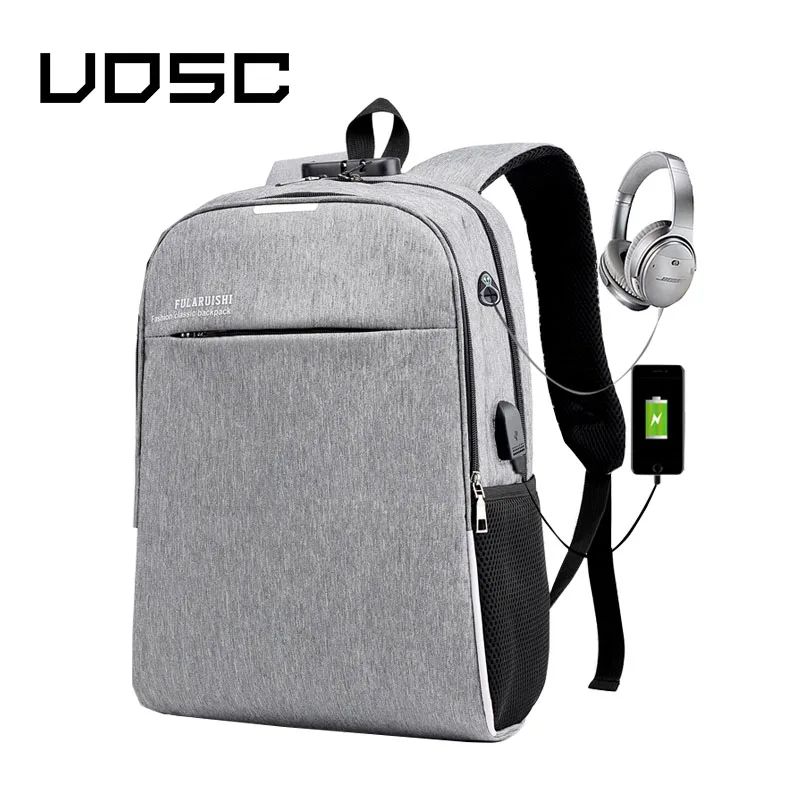 Мужской водонепроницаемый рюкзак UOSC серый Рюкзак для ноутбука 2019|Мужские