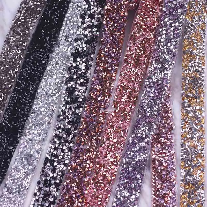 Prajna Горячая фиксация украшения Кристалл Стразы Лента с блестками аксессуар для