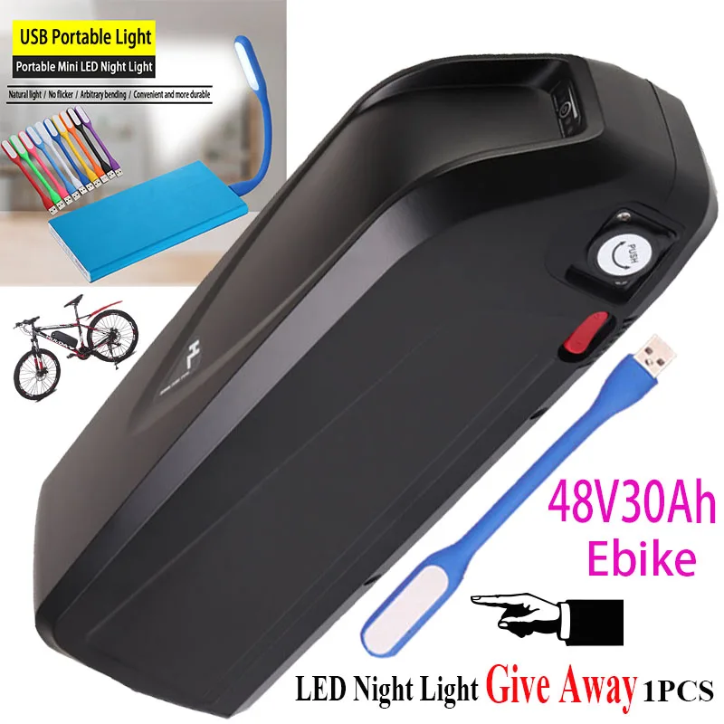 

Electric Bicycle Hailong 18650 Battery BBS02 BBS03 BBSHD 36V 48V 52V 60V 17Ah 20Ah 25Ah 30Ah 500W 750W 1000W