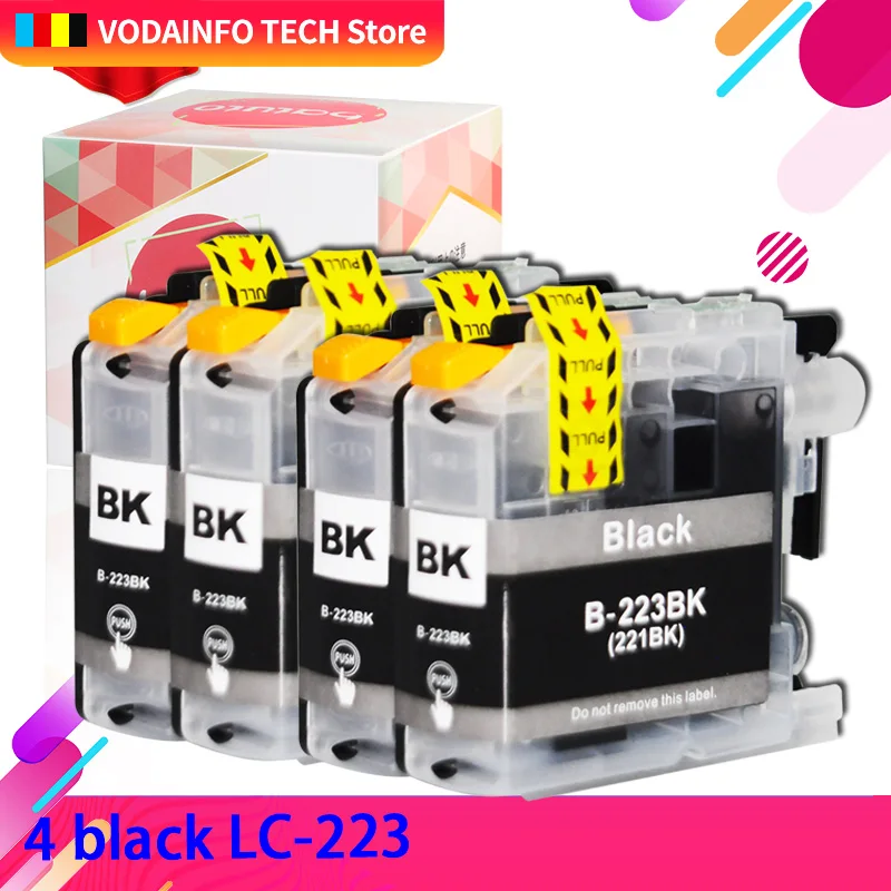 4BK чернильный картридж Замена для Brother LC223 LC 223 LC223Bk DCP J4120DW MFC J4420DW/J4620DW 4625DW
