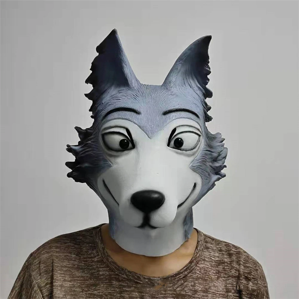 Аниме legoshi beastars Волчья маска с изображением животного для костюмированных игр