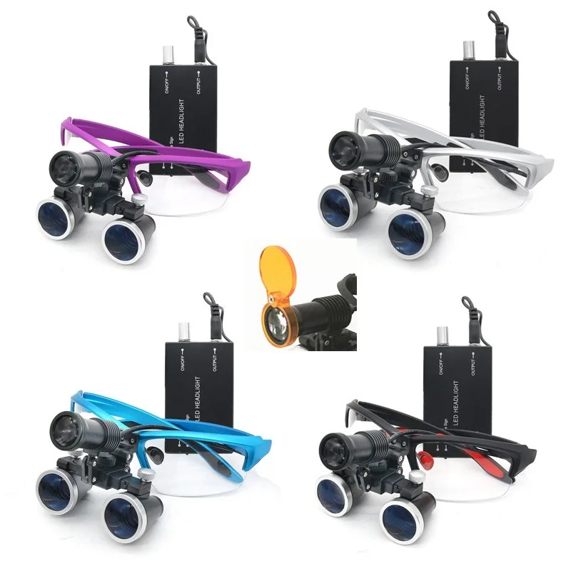 5 Вт медицинская фара стоматологический налобный фильтр + 2 5/3.5X увеличительное