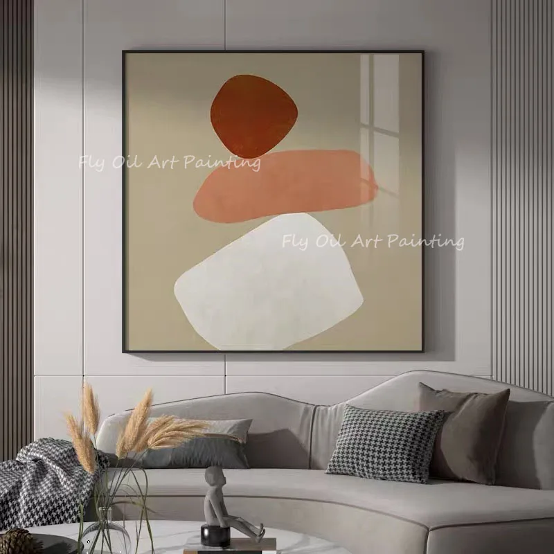 

100% ручная роспись, большой размер, простая современная картина маслом на холсте, Настенная картина для дома, офиса, украшение, подарок