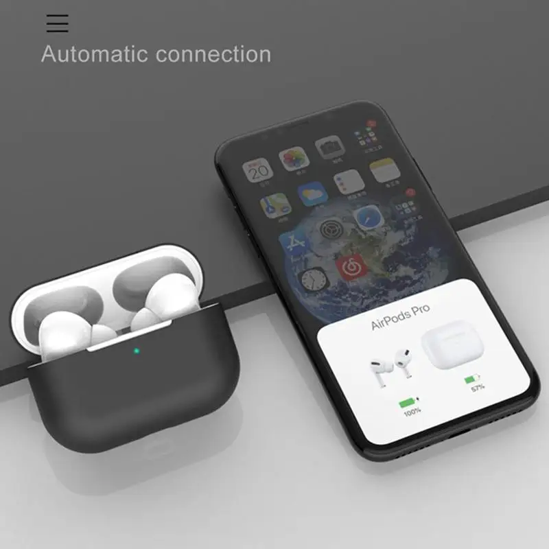 Ультратонкая защитная оболочка для наушников Airpods Pro беспроводной зарядки
