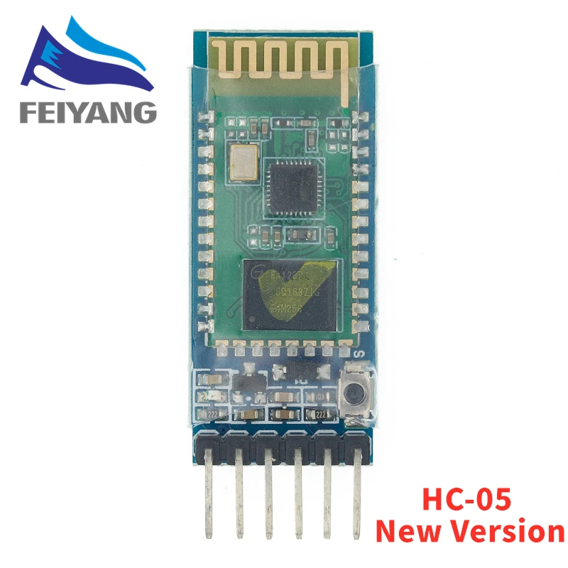 HC 05 06 Master Slave 6Pin/4Pin Anti Reverse Встроенный последовательный модуль Bluetooth беспроводной