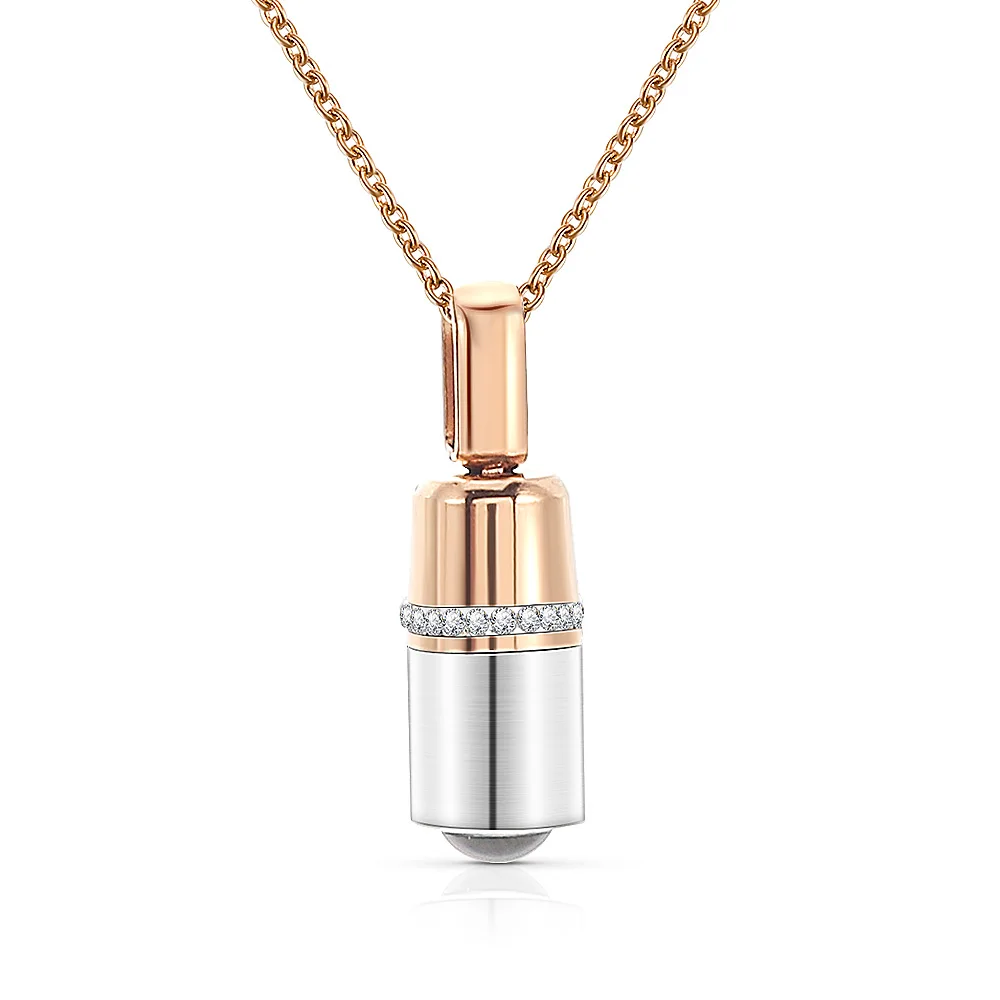 WYBU ожерелье из титановой стали с подвеской в виде колонны для женщин цепочка