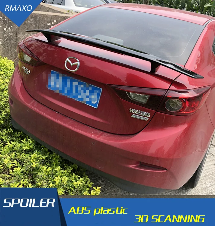 Спойлер для Mazda 3 Axela 2011 2016 спойлер материал TF ABS заднее крыло автомобиля Праймер