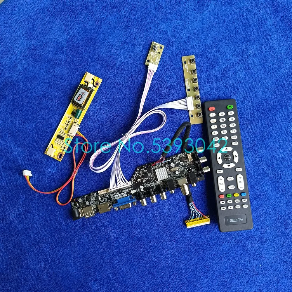 

Signal Digital DVB USB VGA 30 Pin LVDS Fit B154EW03/B154EW07/M154EW01/N154I4 Matrix LCD Controller Board Kit 1280*800 2CCFL
