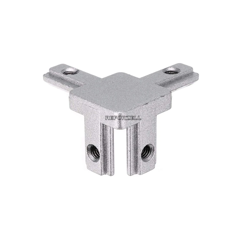 100Pcs/Lot L type 3-dimensional bracket 2020 Concealed 3-way corner connector EU standard 20 series Aluminum Profile parts
