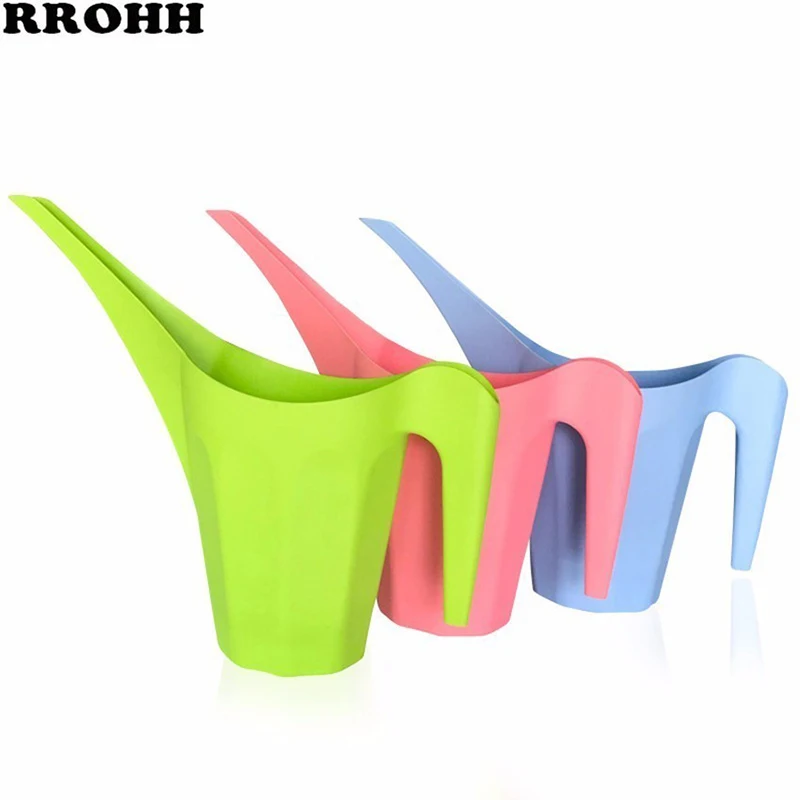 Креативный чайник для полива с длинным ртом пластиковый домашний патио полив