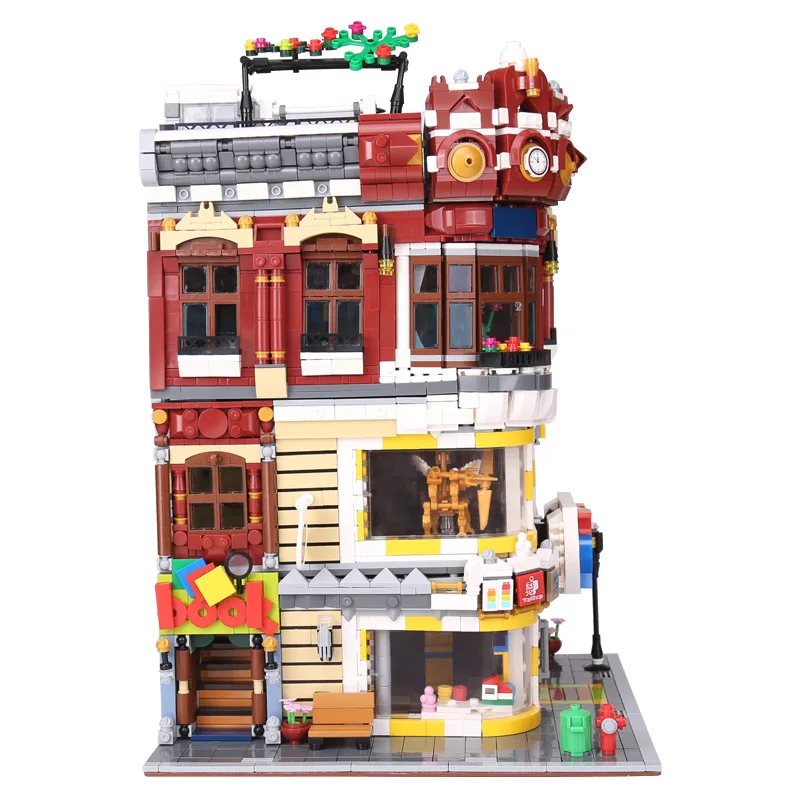 DHL 01006 город архитектура игрушка и книжный магазин набор строительные блоки