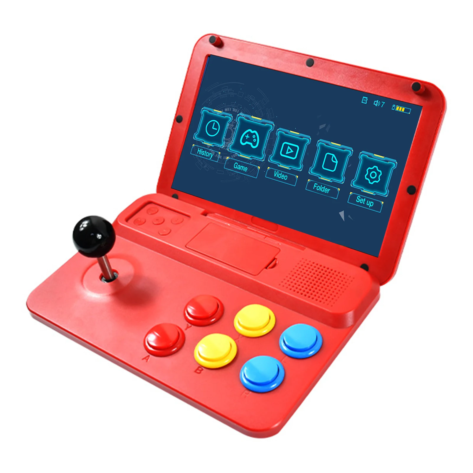 

Nostalgic Game Console 10inch IPS Screen Video Game Player 5000 Game Joystick Arcade Handle RK3326 Quad-core 1.3GHZ Attractively