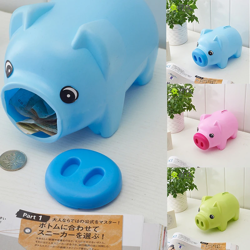 Мультяшный чехол для сбережения денег в виде свиньи копилка домашнего декора