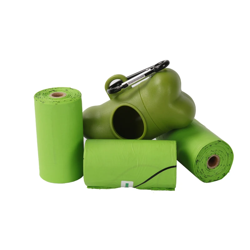 45 шт. кукурузный крахмал 100% биоразлагаемые пакеты для уборки собак и отходов с