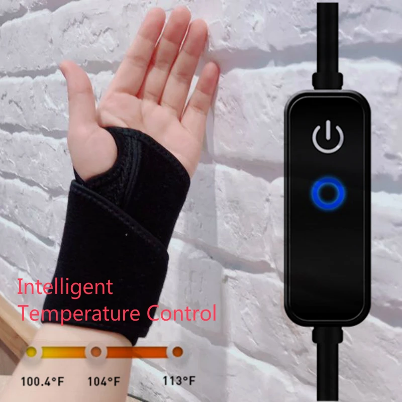 Графен время нагревания запястья обертывание Регулируемая температура USB шнур