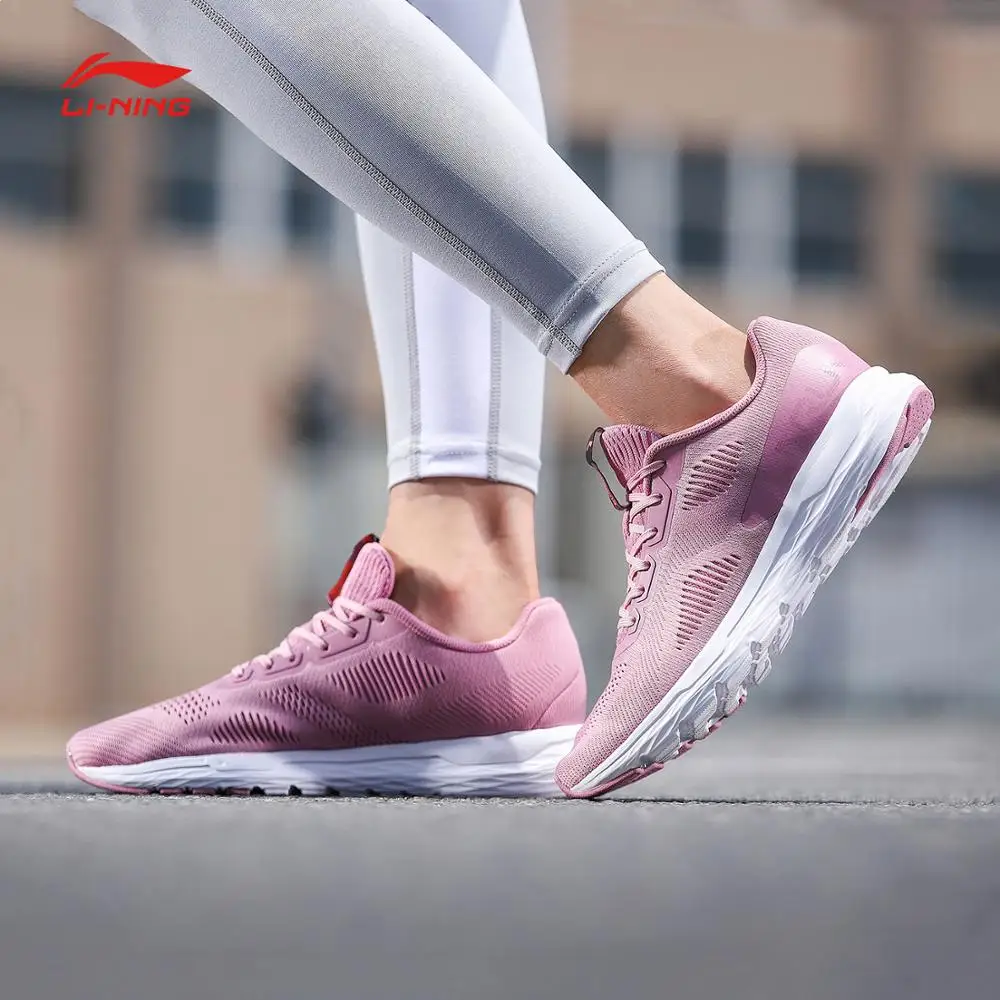 Li-Ning/Женская обувь для бега; светильник; дышащие; износостойкие; нескользящая подкладка; спортивная обувь; кроссовки; ARBN028 SJAS18