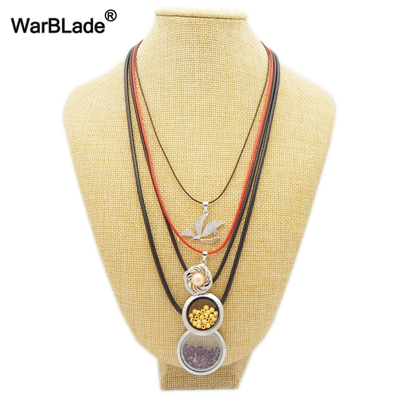 Ожерелье из кожаного шнура 1/1 5/2/3 мм шнур Вощеная Веревка кружевная цепь с