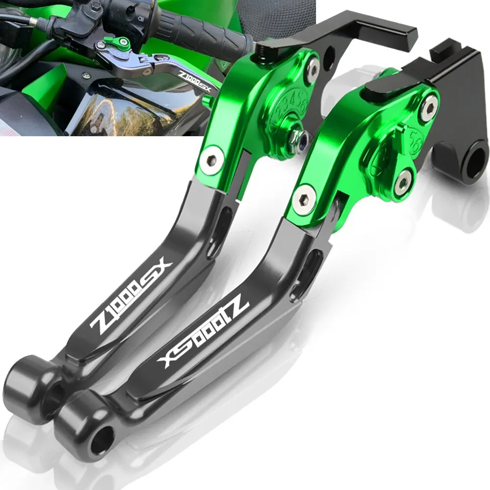 Рычаг тормоза для мотоциклов Kawasaki Z1000SX 2011, 2012, 2013, 2014, 2015, 2016, складной, с ЧПУ