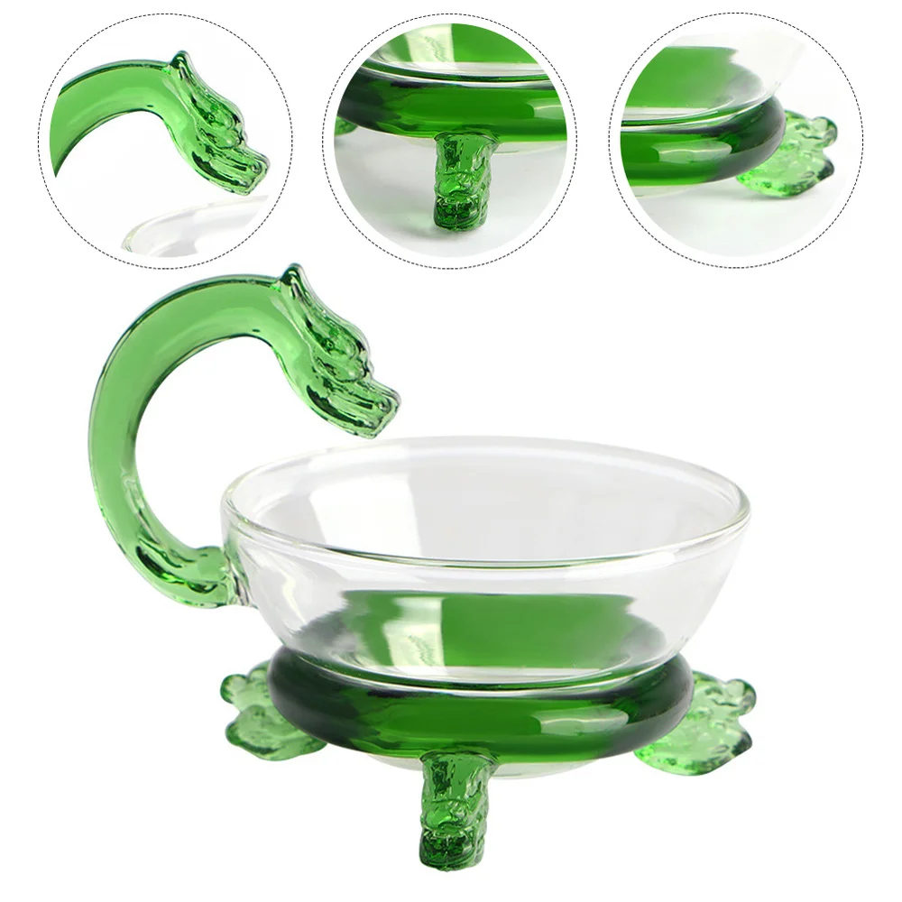 

1pc Tea Infuser High Borosilicate Glass Tea Strainer for Home Restaurant (Green)