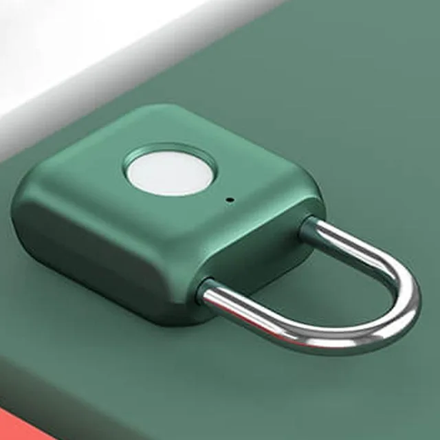 Green Xiaomi Smart Fingerprint Padlock Kitty USB Водонепроницаемый Электронный замок с отпечатком пальца домашний Противоугонный багажный чехол предохранительный висячий замок - Цвет: Green