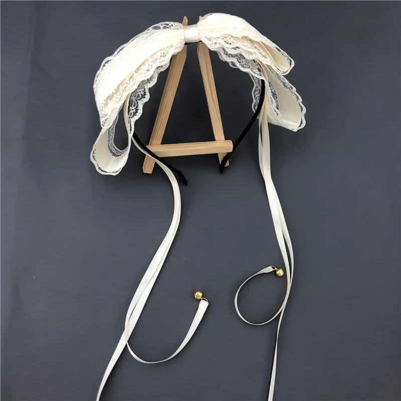 Японская Мягкая повязка на голову для девушек в стиле &quotЛолита&quot Кружевная с