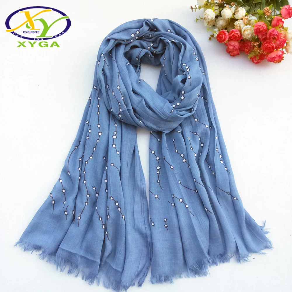 Женские хлопковые длинные шарфы весенние женские шали тонкие летние пляжные