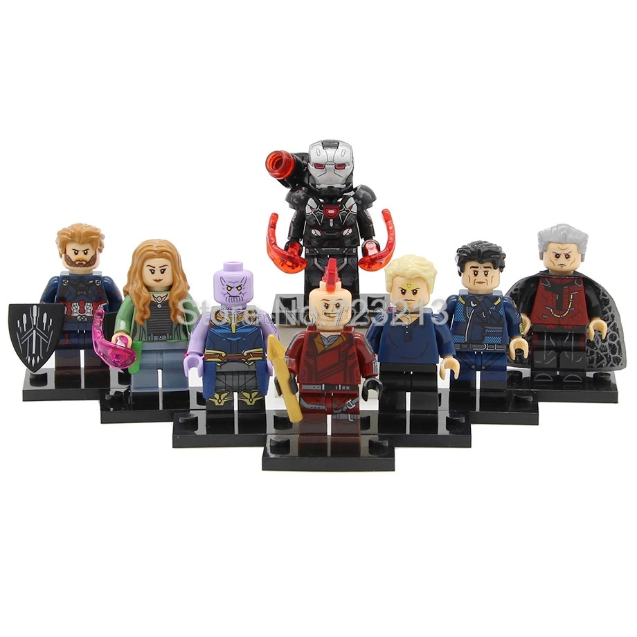 Одиночные супер герои Мстители танос Коллекционная Фигурка Starhawk Ayo Vision Okoye Kraglin строительные блоки наборы модели кирпичные игрушки