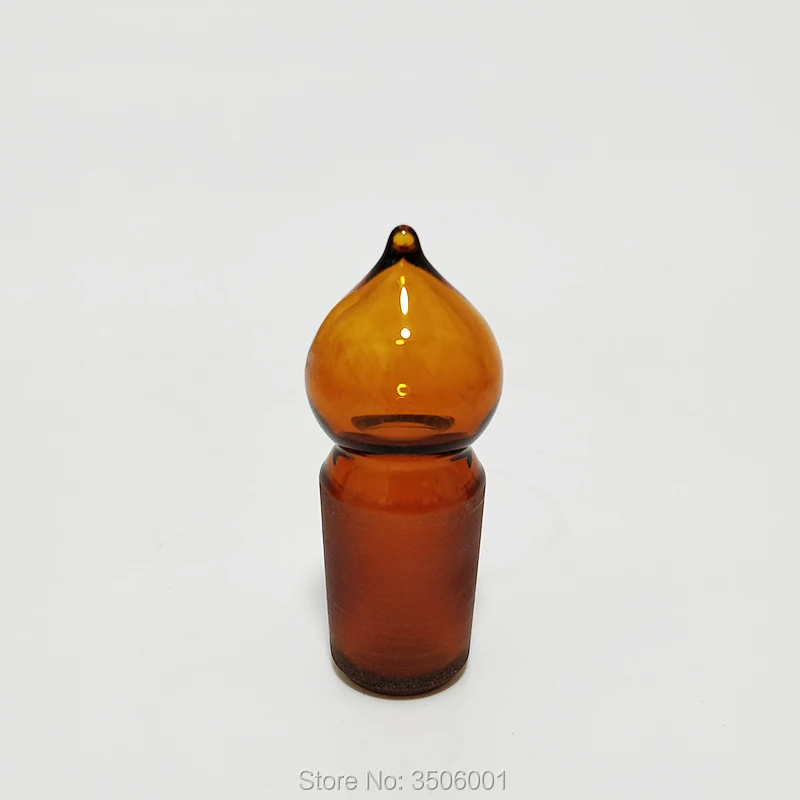 Прозрачная/коричневая стеклянная пробка пустая шарнирная 40/38 заглушка