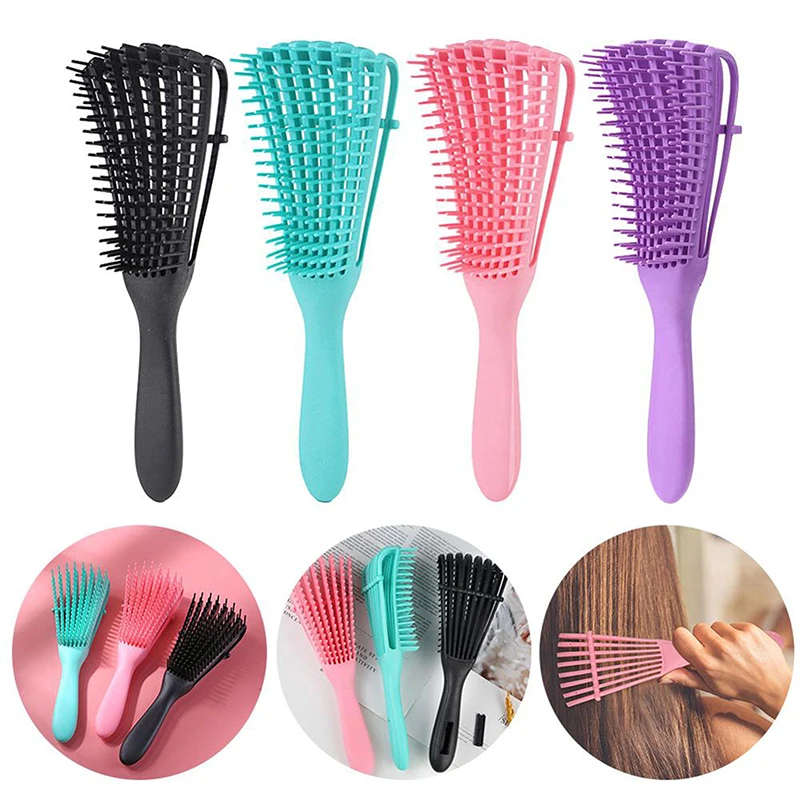 1PC Detangling Hair Brush Scalp Massage Curly Hair Women Comb Hairbrush