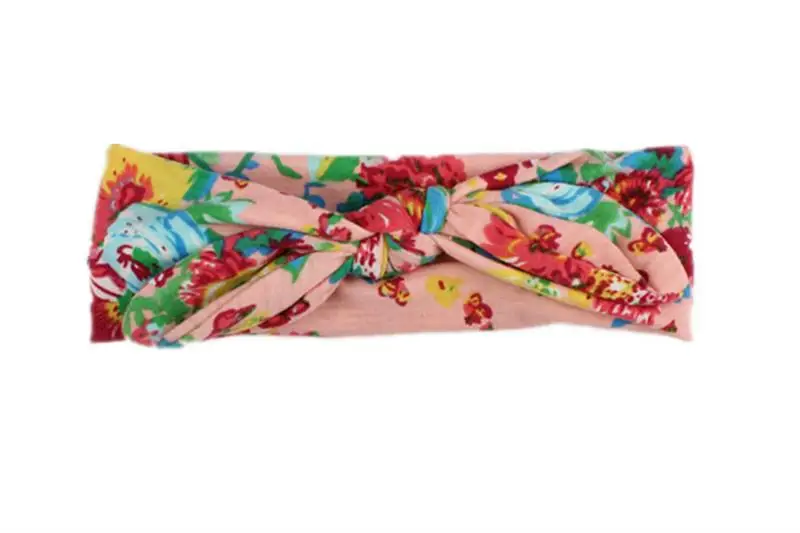 Детская лента для волос с узелком и принтом простые богемные модные аксессуары |
