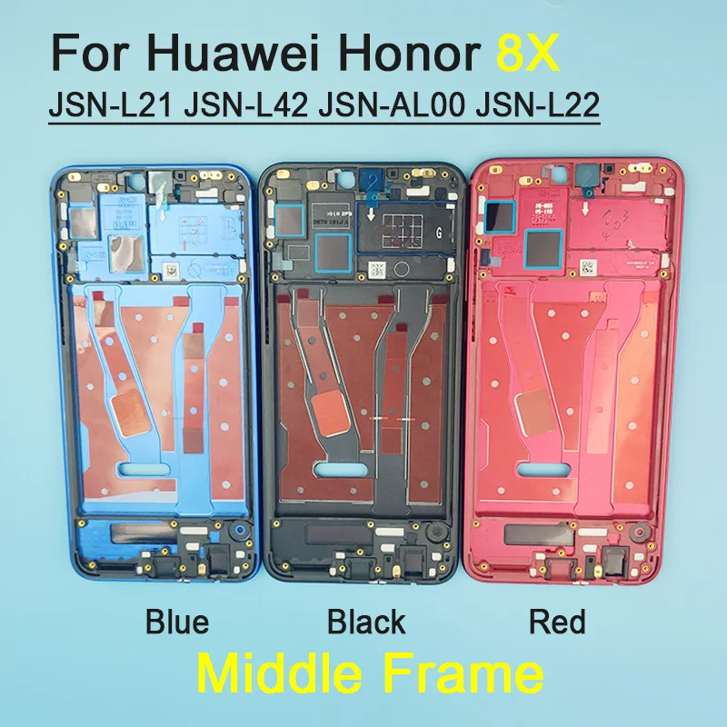 Оригинальный средний каркас для 6 5 &quotHuawei Honor 8X JSN L21 L42 корпус передней рамки с