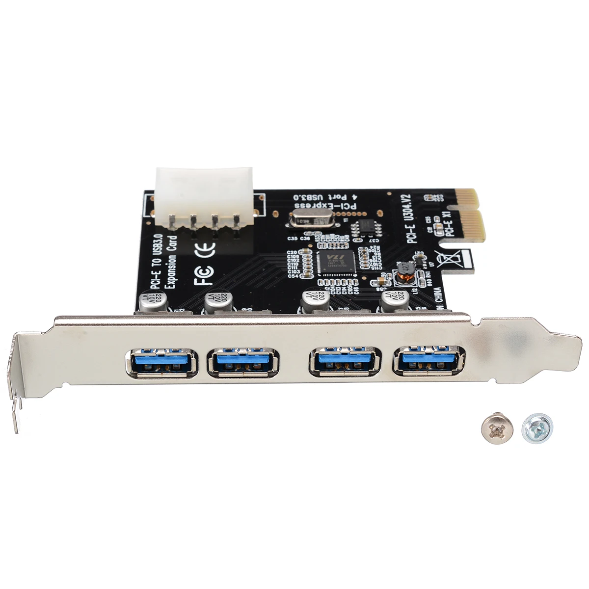 1 комплект Высокое качество 4 порта PCI-E карты Адаптеры к USB 3 0 концентратор PCI Express