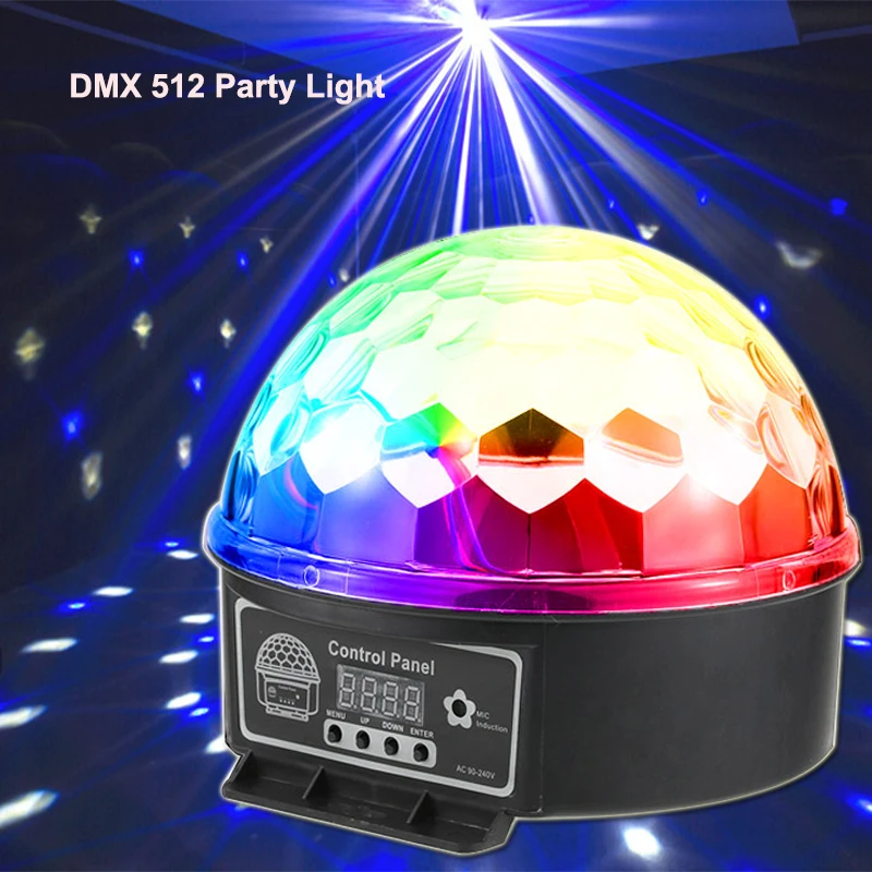 Светодиодная лампа для дискотеки сценический эффект Лазерная 6 цветов DMX DJ звук