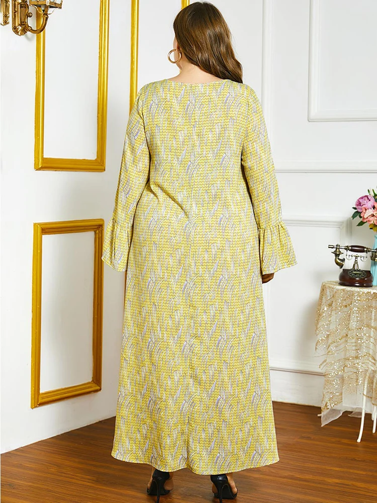 Кафтан Дубай абайя мусульманская мода хиджаб платье индейка халат одежда платья