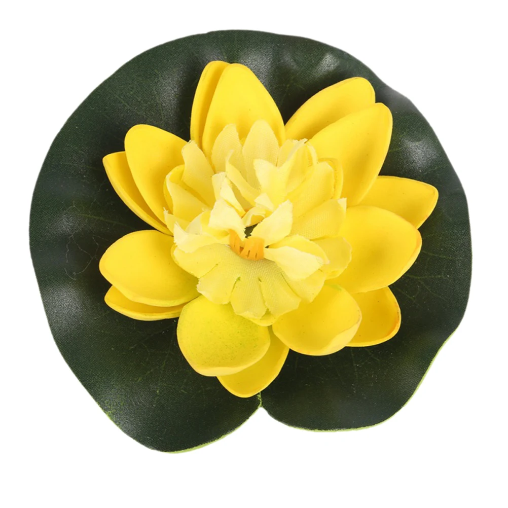 10cm 5PCS 1 шт., 1 шт., Заводские цветы, растения, водяная Лилия, искусственный плавающий Лотос, сад, искусственный букет для украшения свадьбы - Цвет: 10cm 5PCS