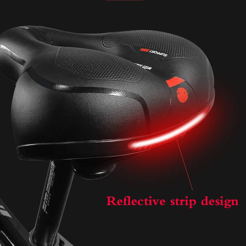 Велосипедное седло Promend 2021 широкая Светоотражающая полоса удобная подкладка для