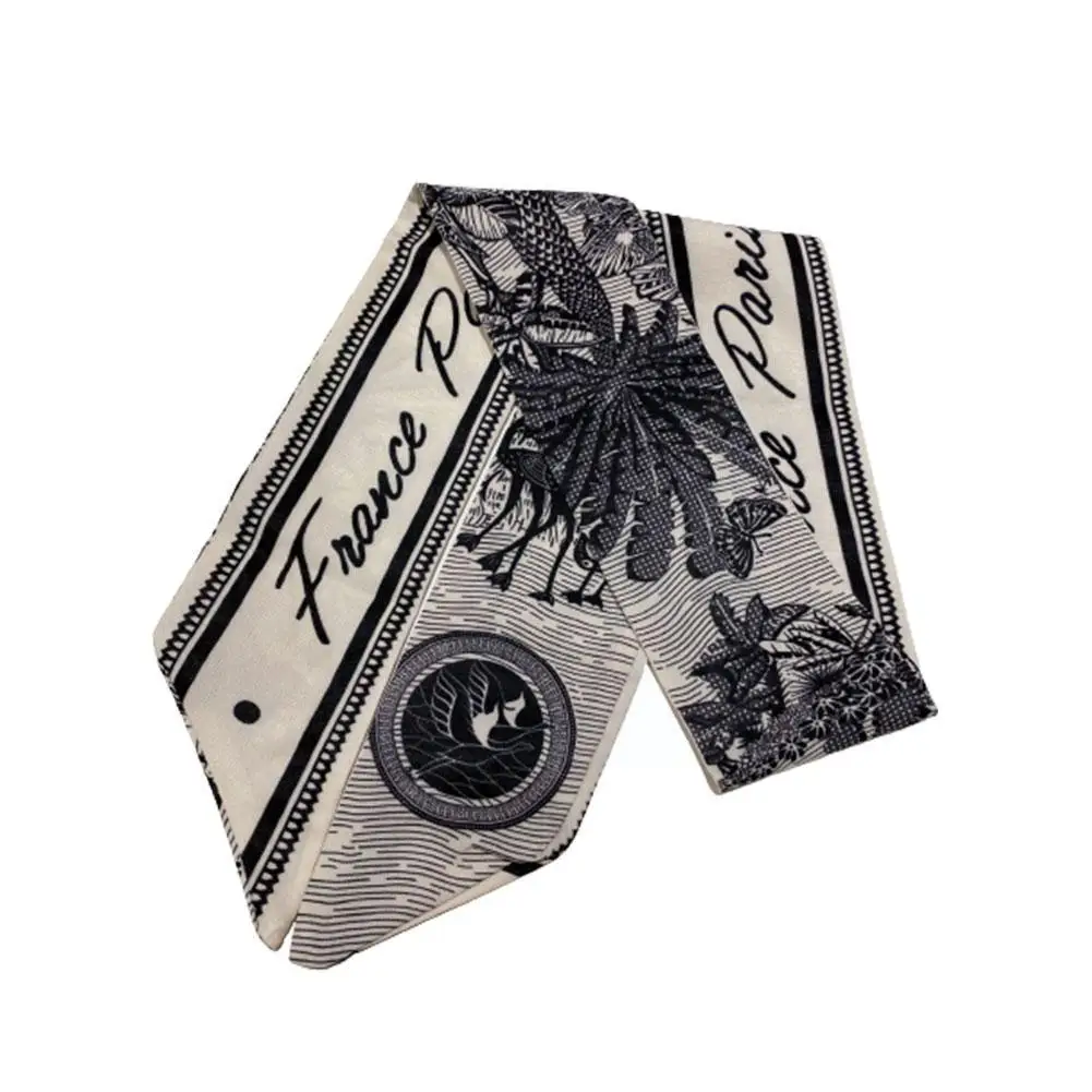 

2021 INS New Women Vintage Elegant Print Bandanas Scarf Lady Headband Sweet Ribbon Turban Accessories Hair Hairband Fashion Q6F0