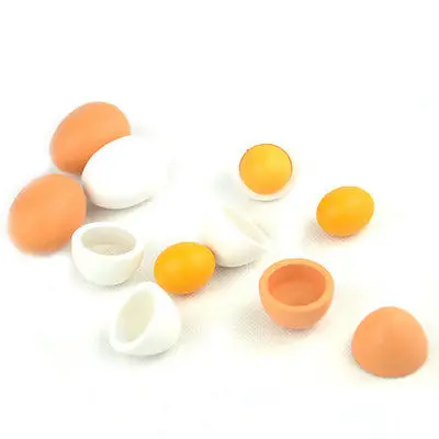 

Newest Arrivals 6PCS Eggs Yolk Pretend Play Kitchen Food Cooking Kids Children Baby Toy Funny Gift