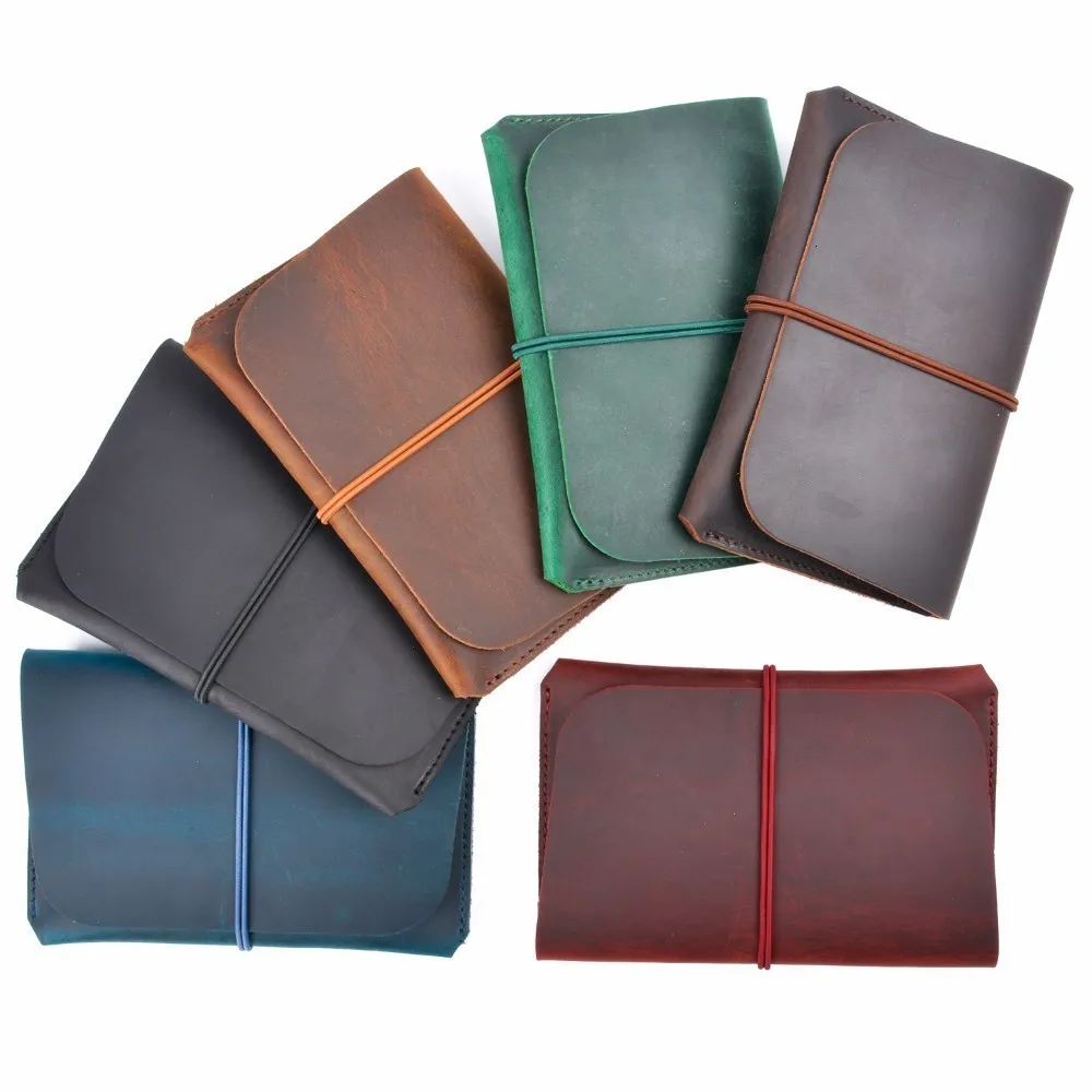 

100 pieces/ Lot Genuine Leather Passport Cover Solid Credit Card Holder Vintage Men Women Passport Case Business Travel Wallet