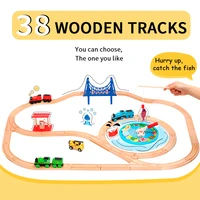 wooden train track brio wood train railway parts compatible with t homas biro all brands train toys racing tracks set toys