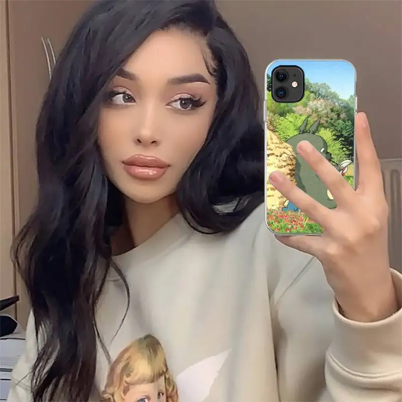 

Totoro Japanese cartoon anime Phone Case For iphone 12 mini 5 5s 5c se 6 6s 7 8 plus x xs xr 11 pro max