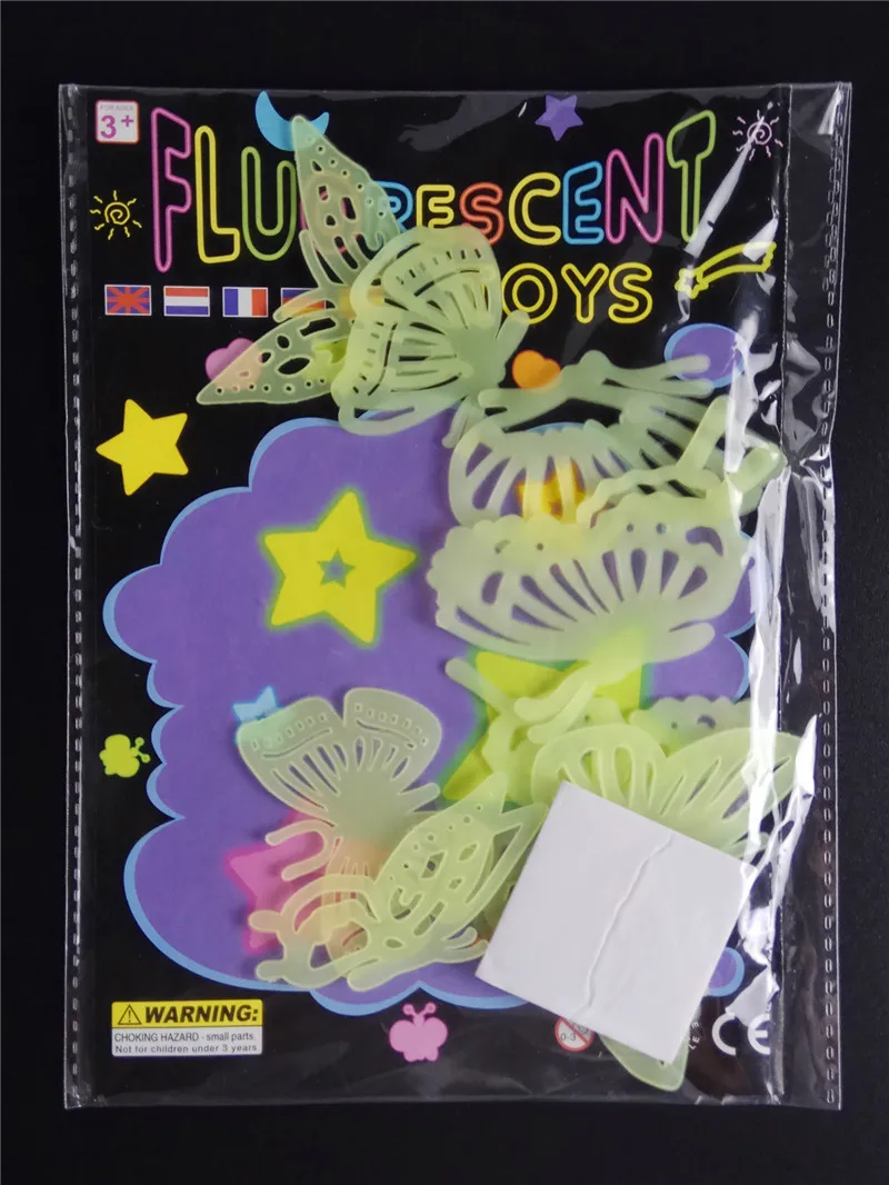 8 шт. светящиеся наклейки в виде бабочек | Дом и сад