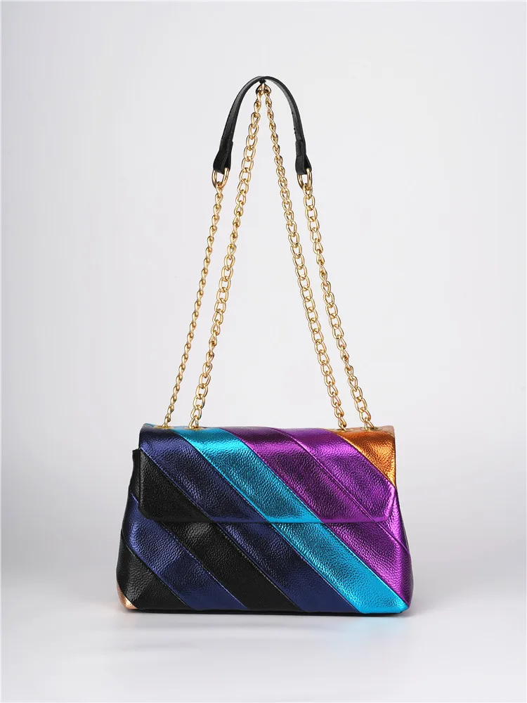 Лидер продаж летняя Яркая блестящая сумка через плечо из искусственной кожи с